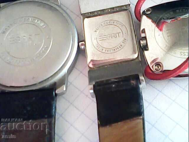 Auction  Lot of 4 Diesel and Esprit watches, all original