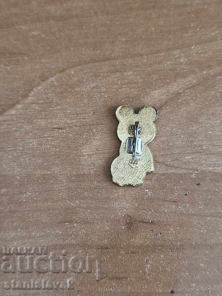 Insigna ursulețul Mișa olimpiada Moscova 80 g cu preț € 2.05 | 4.01 BGN