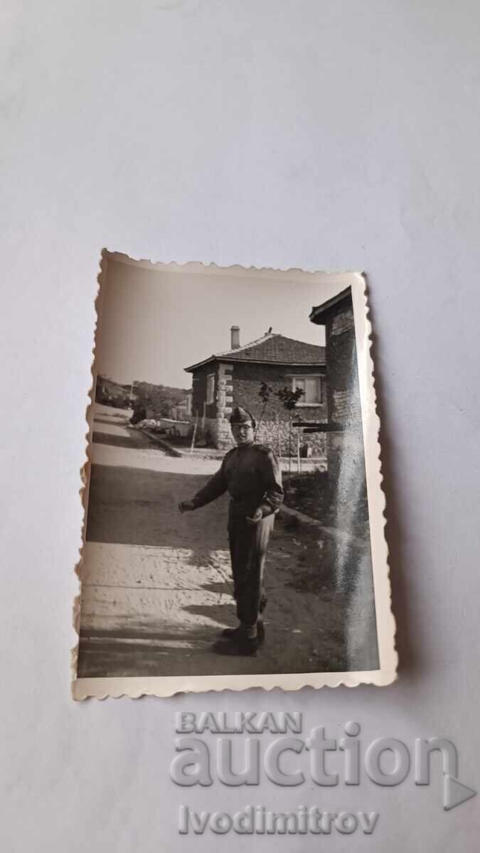Krumovgrad Soldier Photo on the Street 1961