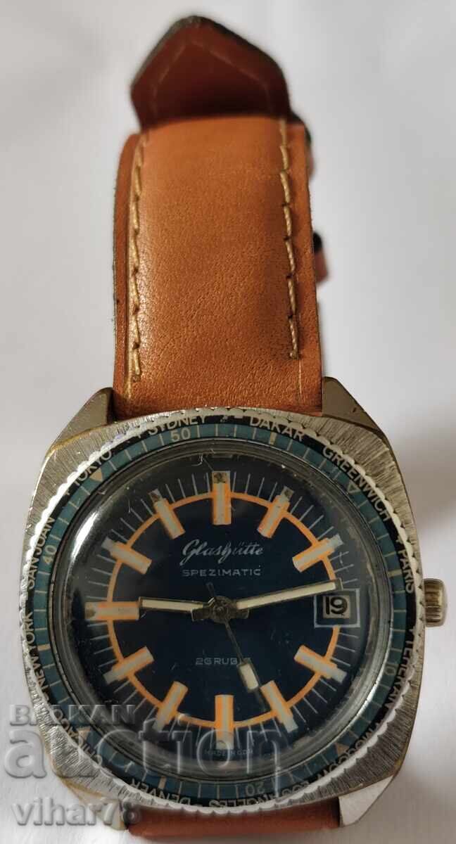 Ceas de mână GUB-GLASHUTTE RAR PENTRU BĂRBAȚI, ORA MONDIALĂ cu preț € 429.99 | 840.99 BGN