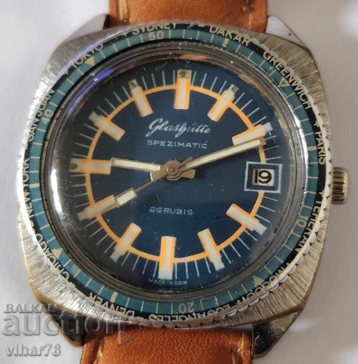 Delivery of RARE MEN'S WATCH GUB-GLASHUTTE-WITH WORLD TIME