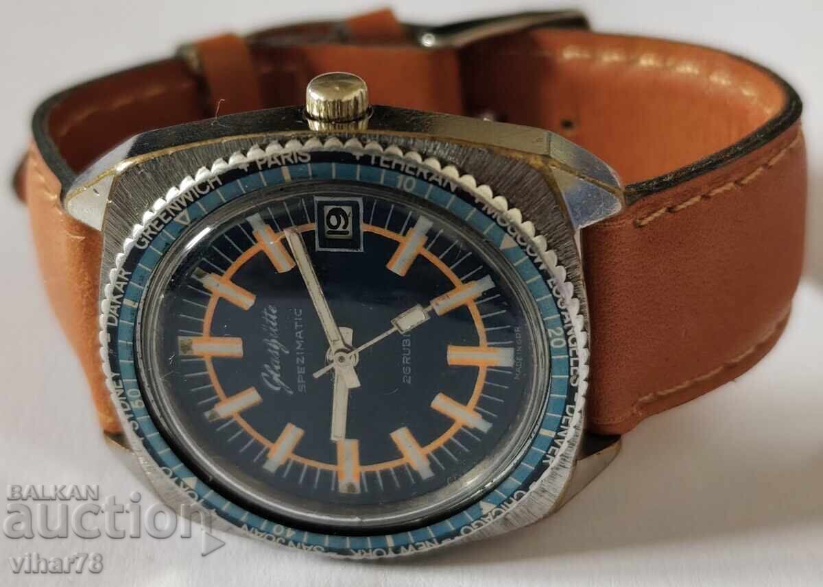 Ceas de mână GUB-GLASHUTTE RAR PENTRU BĂRBAȚI, ORA MONDIALĂ - 5