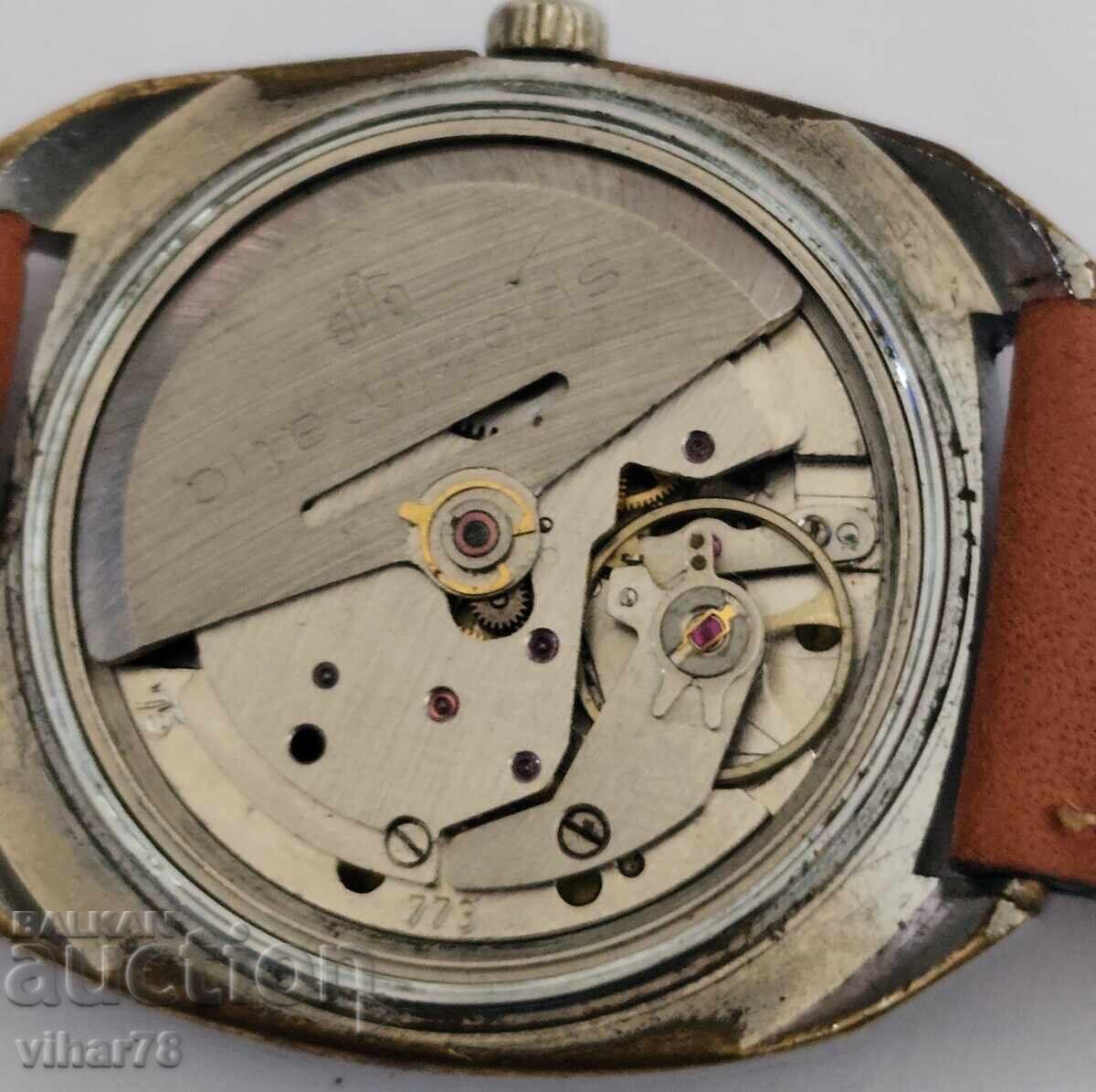 RARE MEN'S WATCH GUB-GLASHUTTE-WITH WORLD TIME - 6