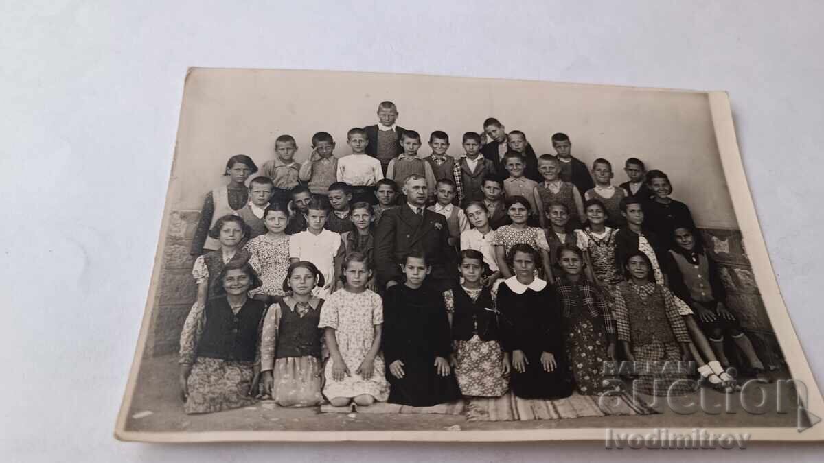Photo of Third Grade Students with Their Teacher 1939
