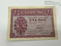 Spain 1 peseta 1937