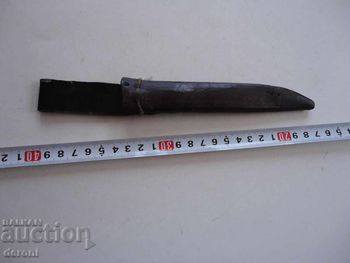 Leather sheath for Gabrovo knife kama