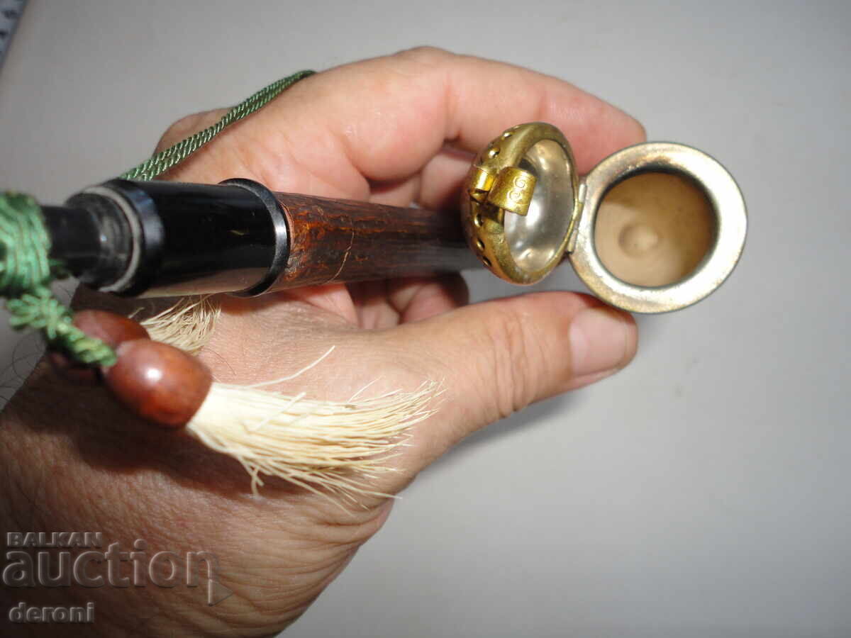 Excellent large porcelain chibouk pipe - 6