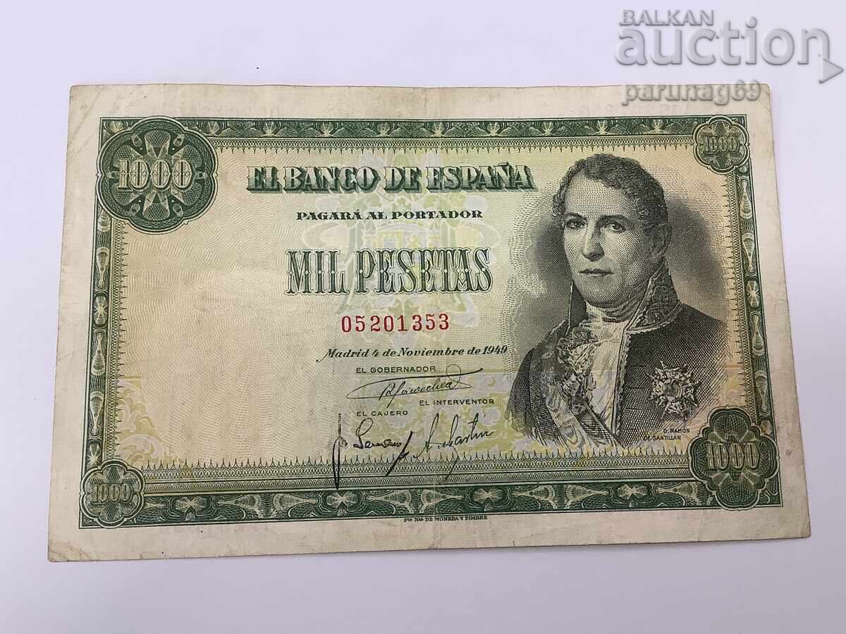 Spain 1000 pesetas 1949