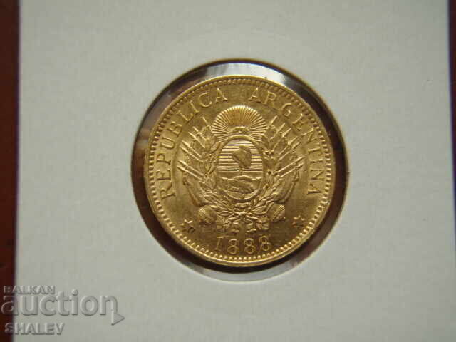 5 Pesos 1888 Argentina /One Argentino/ (Argentina) AU (gold) with price € 1069.89 | 2092.53 BGN