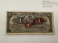 Cuba 1 peso 1896 an PLATA