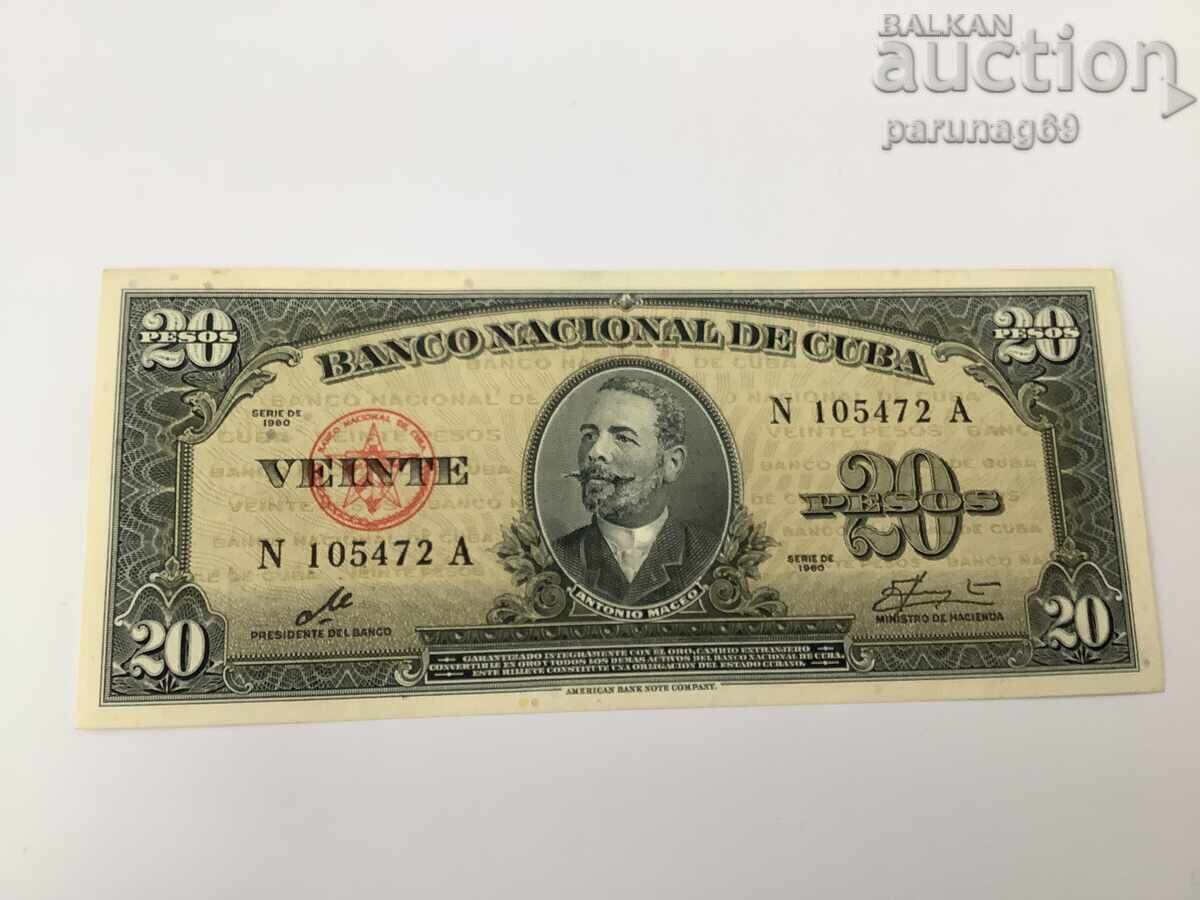 Kuba 20 pesos 1960 cu semnătura Che Gevara UNC
