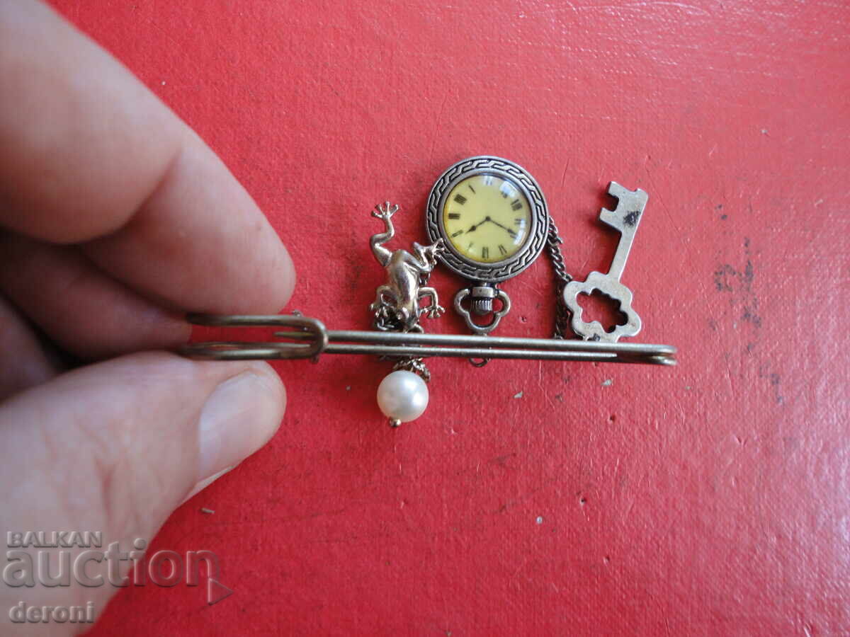 Старинна брошка игла 2 - 5