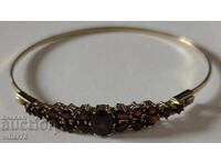 Brățară de aur de 8 carate cu granat