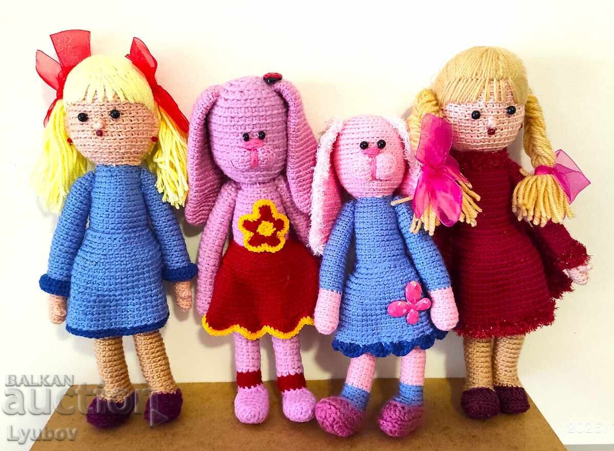 Кукла плетена. Ръчно изработена.