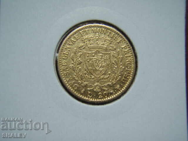 20 Λίρες 1826 L Σαρδηνία (20 liri Sardiniya) - AU (χρυσός) με τιμή € 1069.89 | 2092.52 BGN