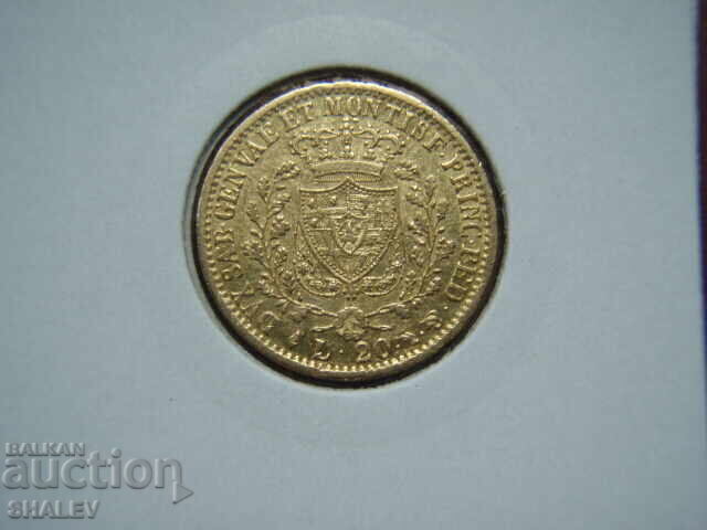 20 Λίρες 1826 L Σαρδηνία (20 liri Sardiniya) - AU (χρυσός)