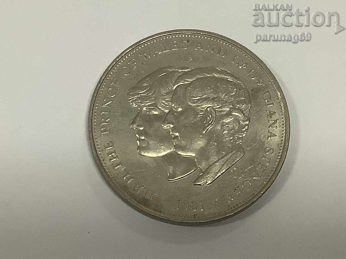 United Kingdom 25 Pence 1981 Lady Diana's Wedding (2)