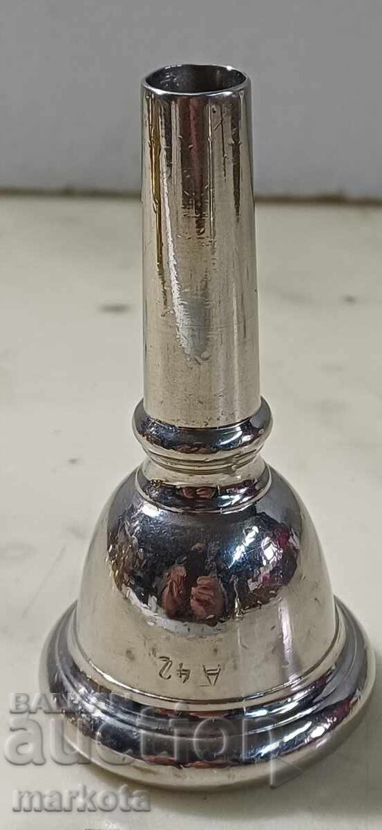 Large silver-plated mouthpiece Large silver-plated mouthpiece