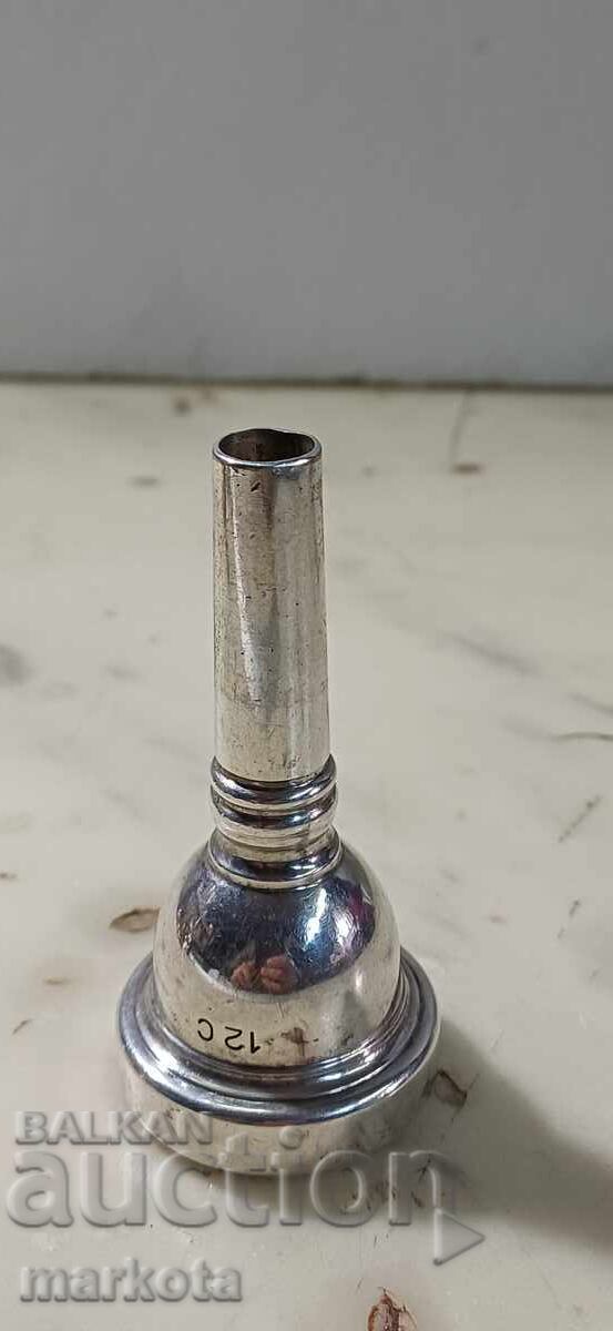 Large mouthpiece with silver plating Large mouthpiece with silver plating