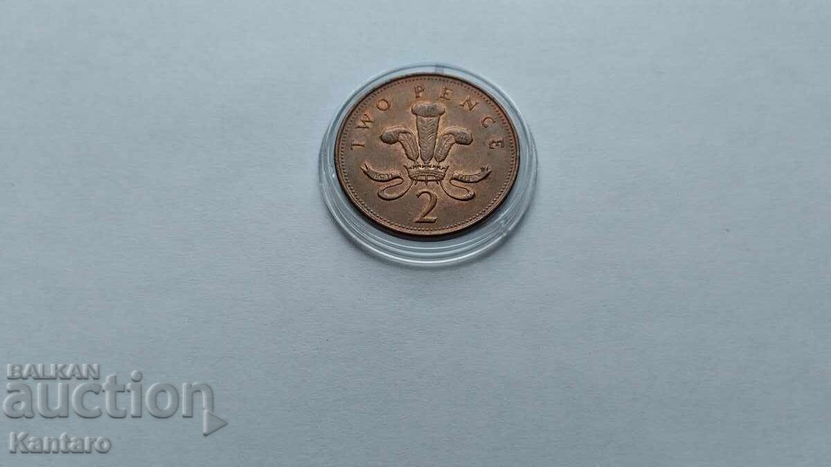 Νόμισμα - ΗΝΩΜΕΝΟ ΒΑΣΙΛΕΙΟ - 2 πένες - 1999 με τιμή € 4.09 | 8.00 BGN
