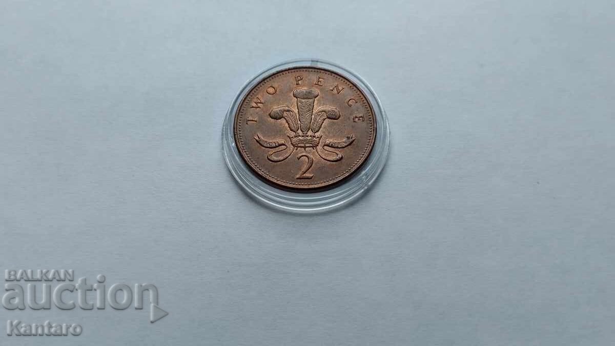 Δημοπρασία Νόμισμα - ΗΝΩΜΕΝΟ ΒΑΣΙΛΕΙΟ - 2 πένες - 1999