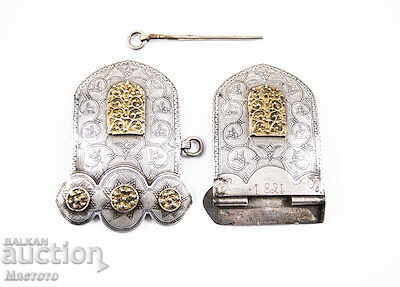 Παράδοση Ασημένια παφτιά 1821 με νιέλο και επίχρυσο με υδράργυρο