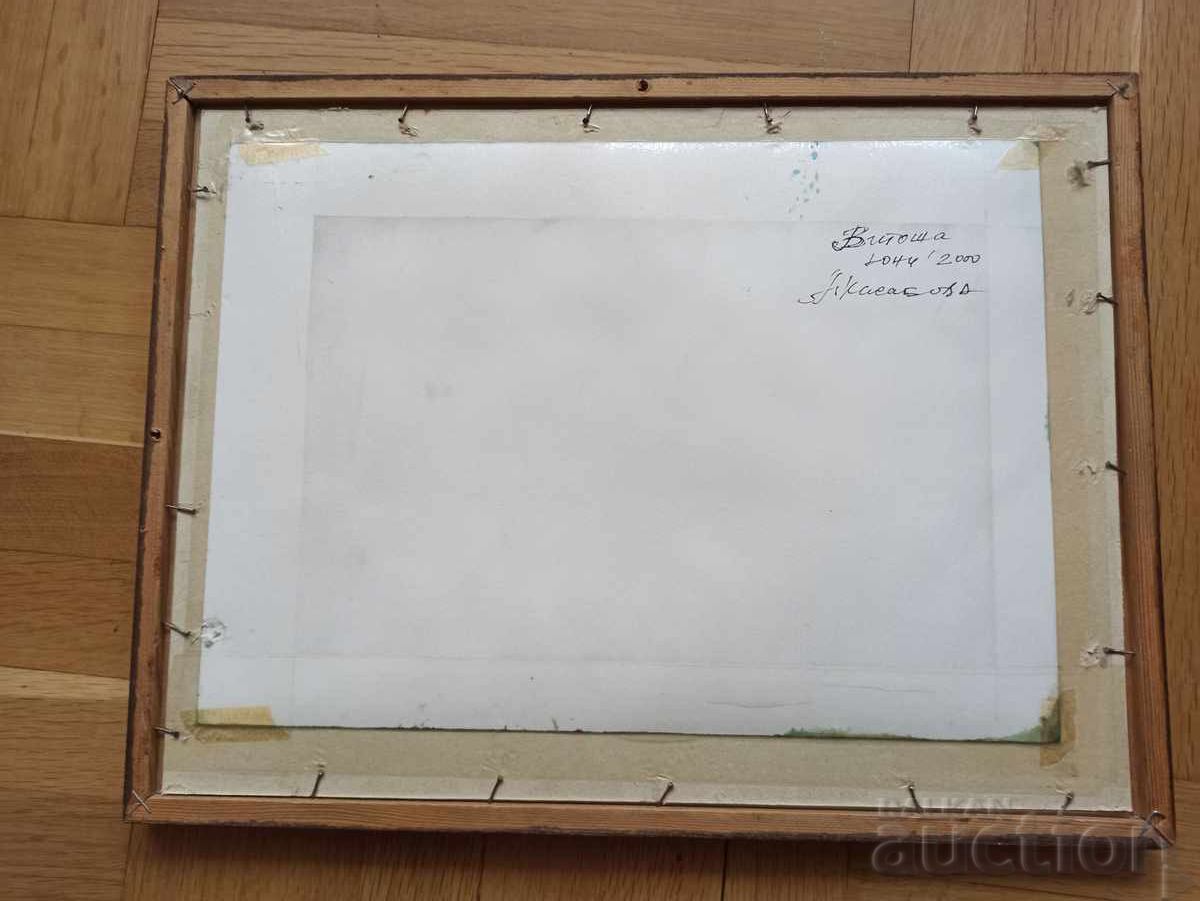 A. Kasabova, beautiful watercolor landscape, signed - 5