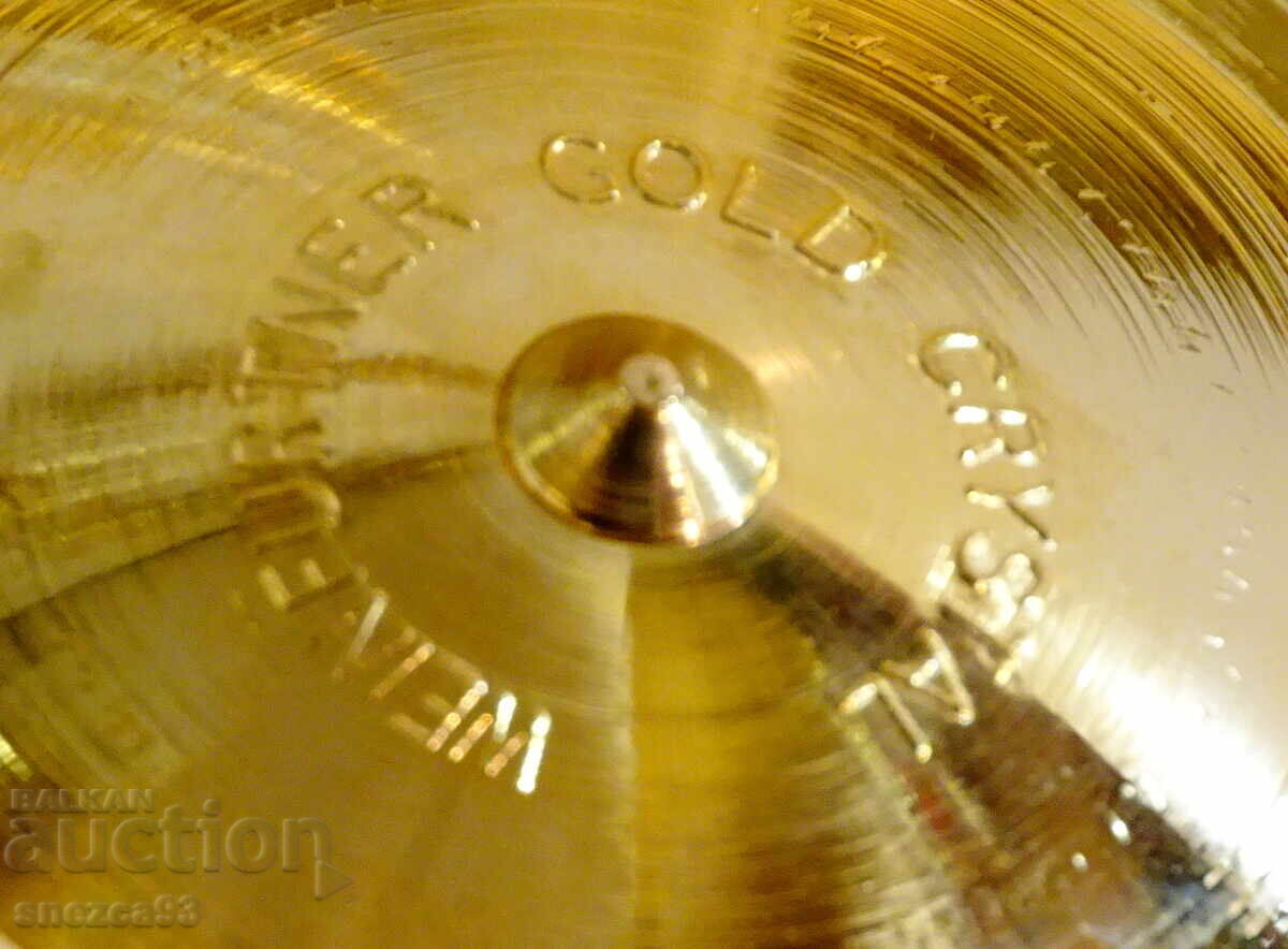 Sfeșnic din bronz aurit Weinfurtner Gold Crystal - 7