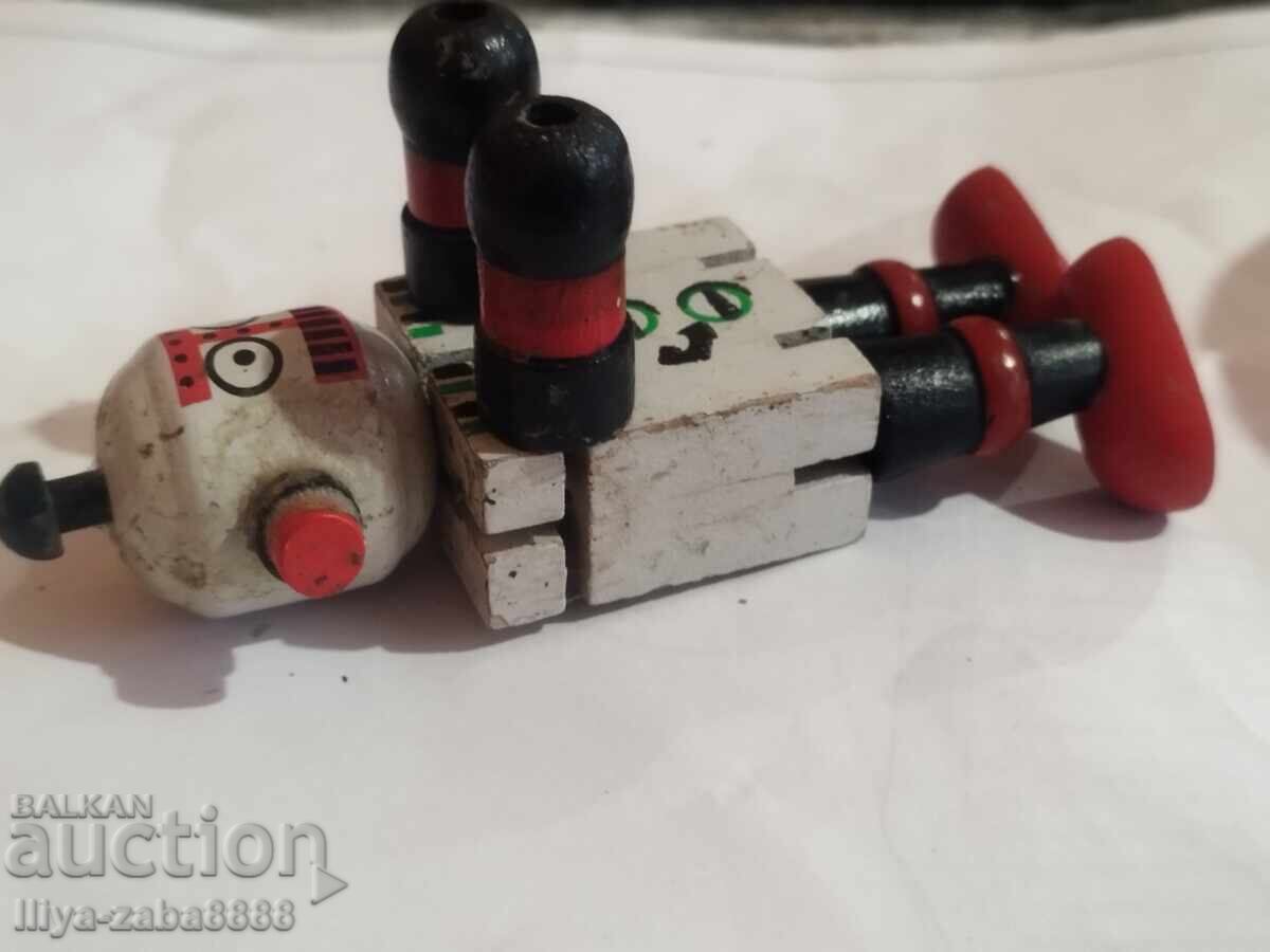 Retro wooden robot - Collectible toy with movable parts with price € 5.11 | 9.99 BGN Retro wooden robot - Collectible toy with movable parts with price € 5.11 | 9.99 BGN