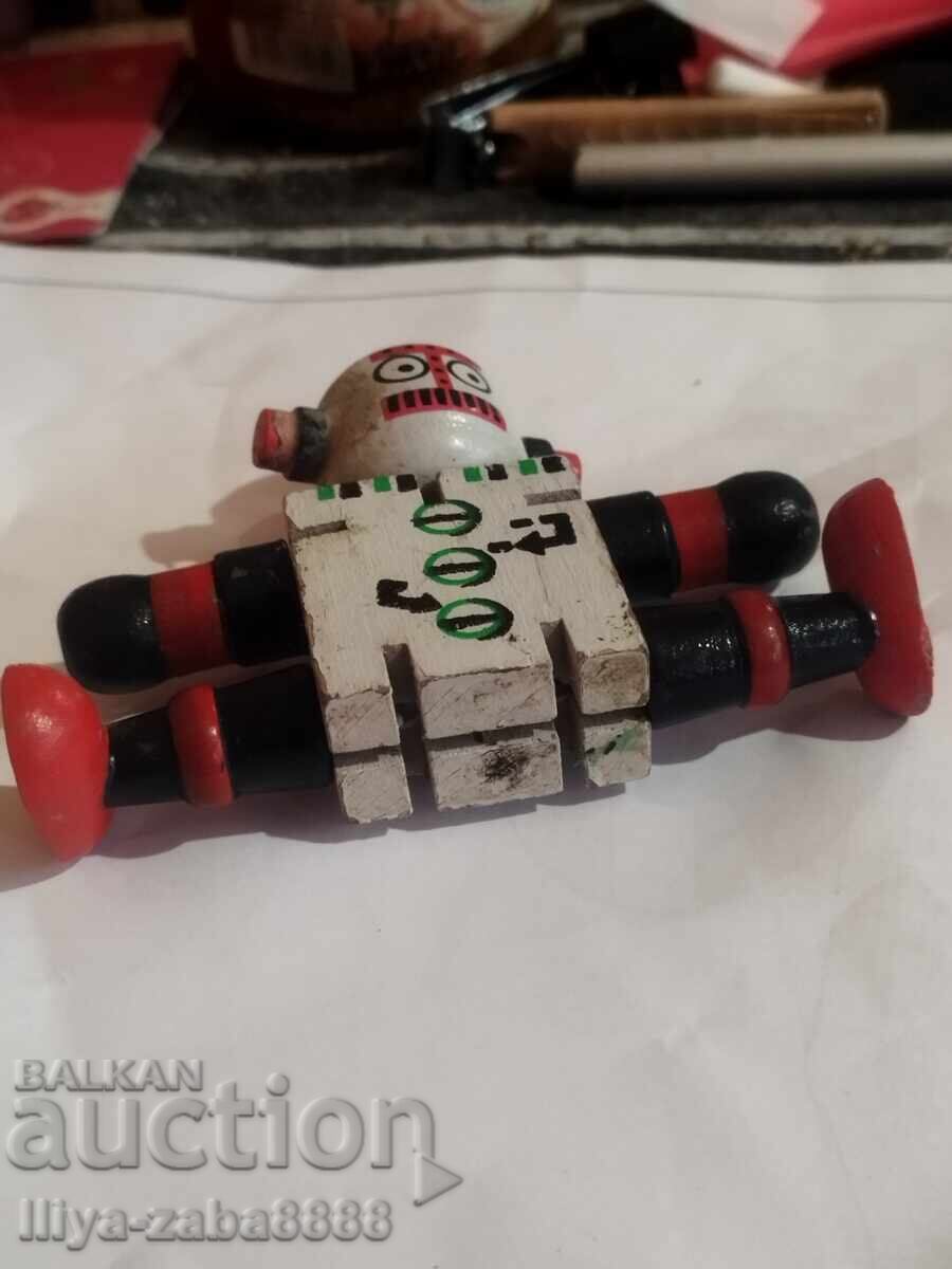 Retro wooden robot - Collectible toy with movable parts - 5 Retro wooden robot - Collectible toy with movable parts - 5