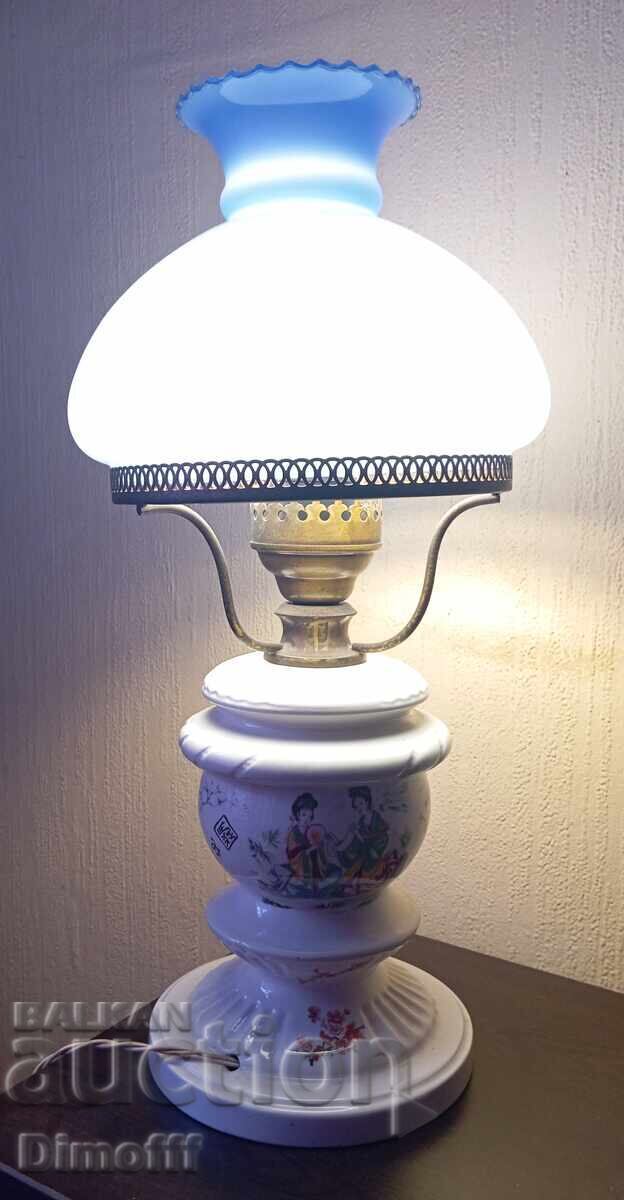 Porcelain Electric Lamp Geisha