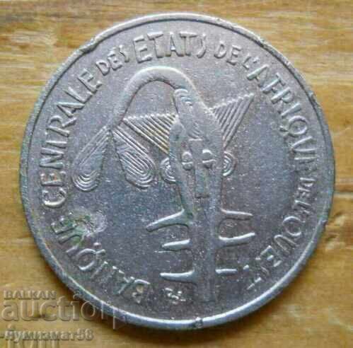 100 francs 1968 - West Africa with price € 1.53 | 2.99 BGN 100 francs 1968 - West Africa with price € 1.53 | 2.99 BGN