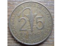 25 франка 1970 г  - Западна Африка