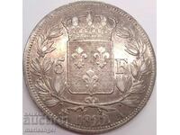 France 5 Francs 1822 A - Paris 900 Silver 24.82g