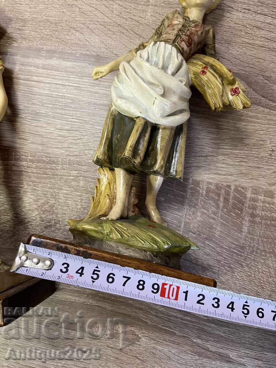 Pair of vintage Italian figurines "Country Children", Italy - 7 Pair of vintage Italian figurines "Country Children", Italy - 7