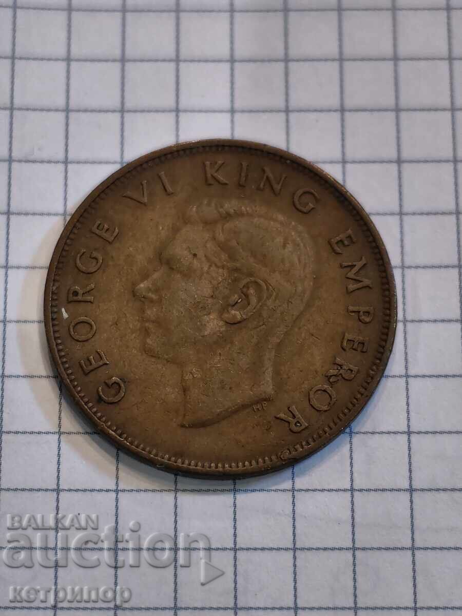 1 Penny New Zealand 1947. Large Copper with price € 6.65 | 13.01 BGN