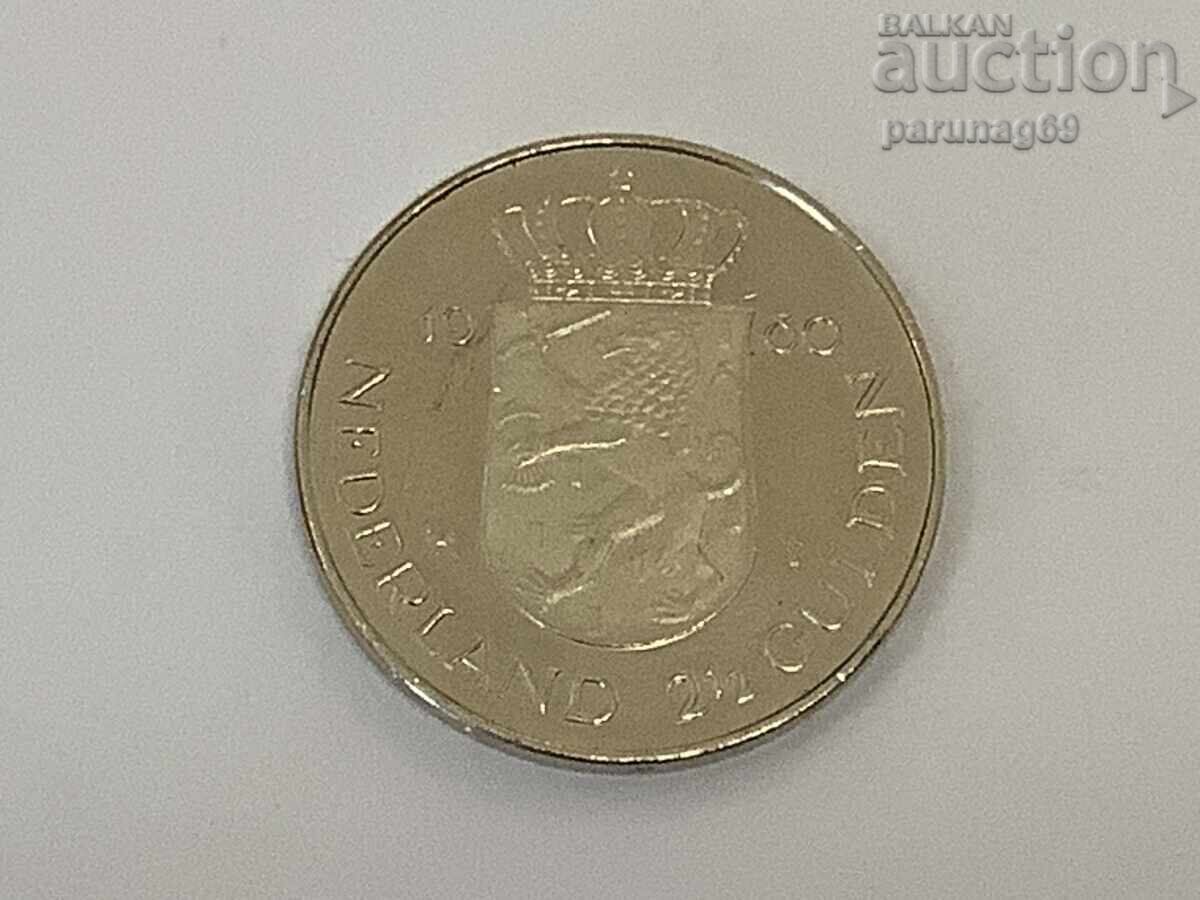 Netherlands 2 1/2 Gulden 1980 Queen Beatrix with price € 1.50 | 2.93 BGN