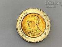 Thailanda 10 baht 2547 (2004) Bimetalică