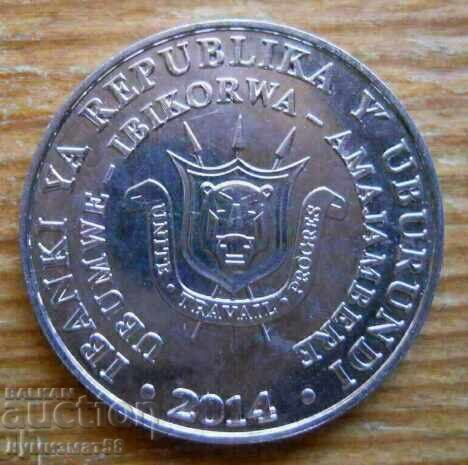 5 franci 2014 - Burundi (seria păsări) cu preț € 5.11 | 9.99 BGN