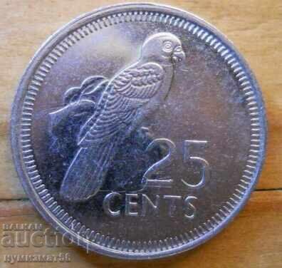 25 de cenți 2010 - Seychelles