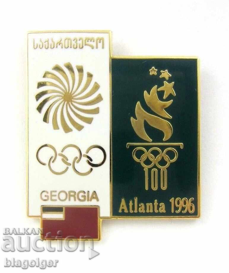 Rară Insigna Olimpică CON GEORGIA Olimpiada de la Atlanta 1996 cu preț € 7.16 | 14.00 BGN