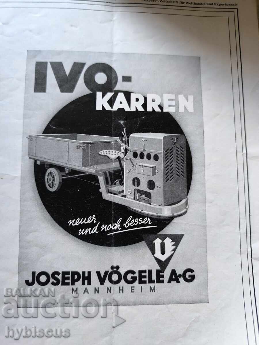 Licitație Revistă germană veche export 1940