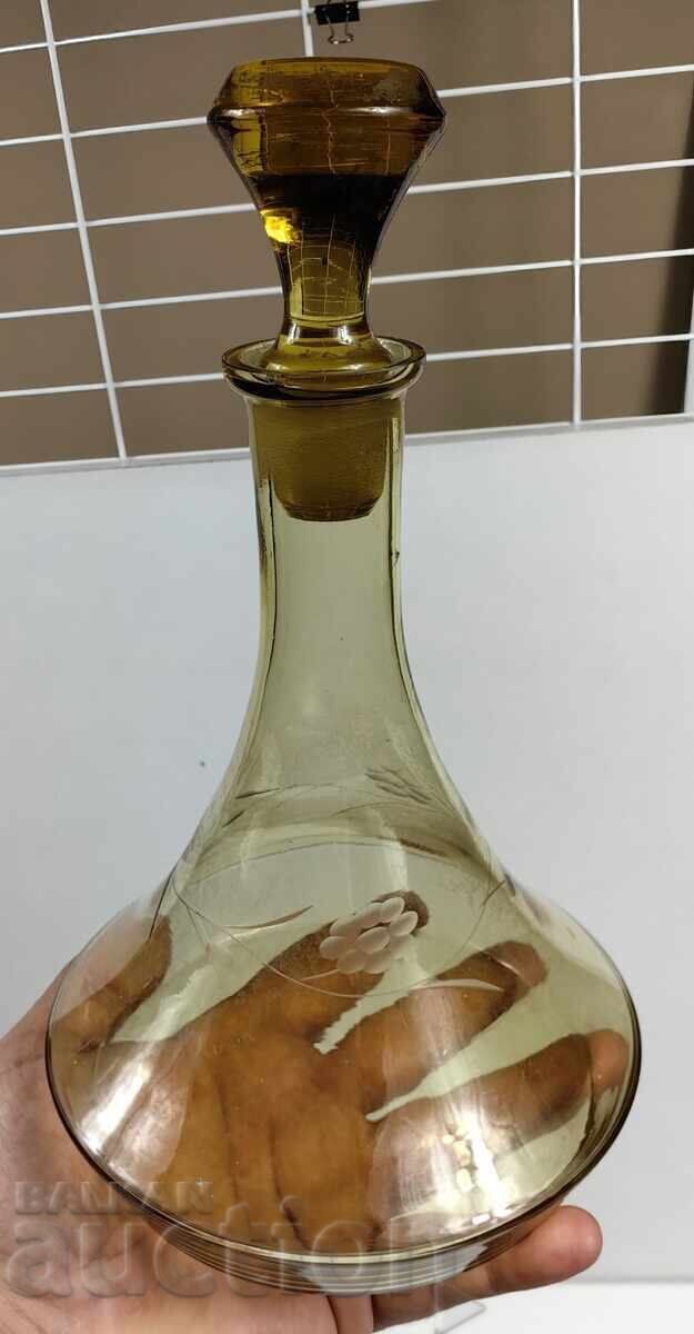 OLD BEAUTIFUL RARE GARAFE KINGDOM OF BULGARIA BOTTLE - 5