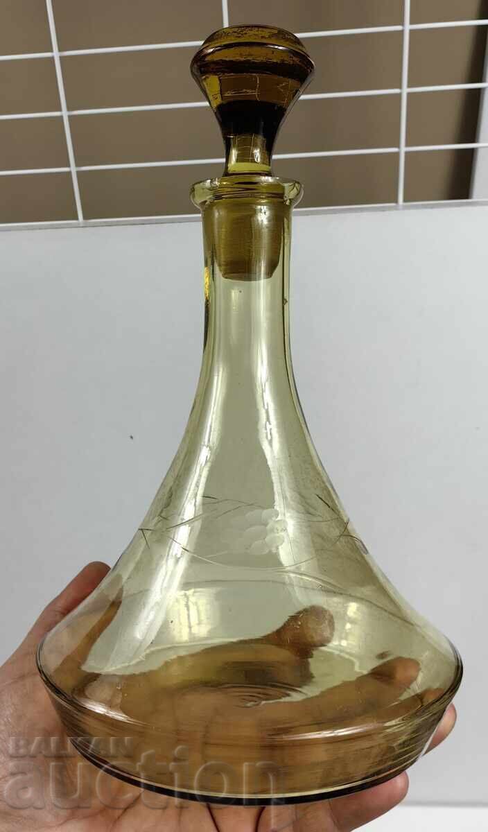 OLD BEAUTIFUL RARE GARAFE KINGDOM OF BULGARIA BOTTLE - 6
