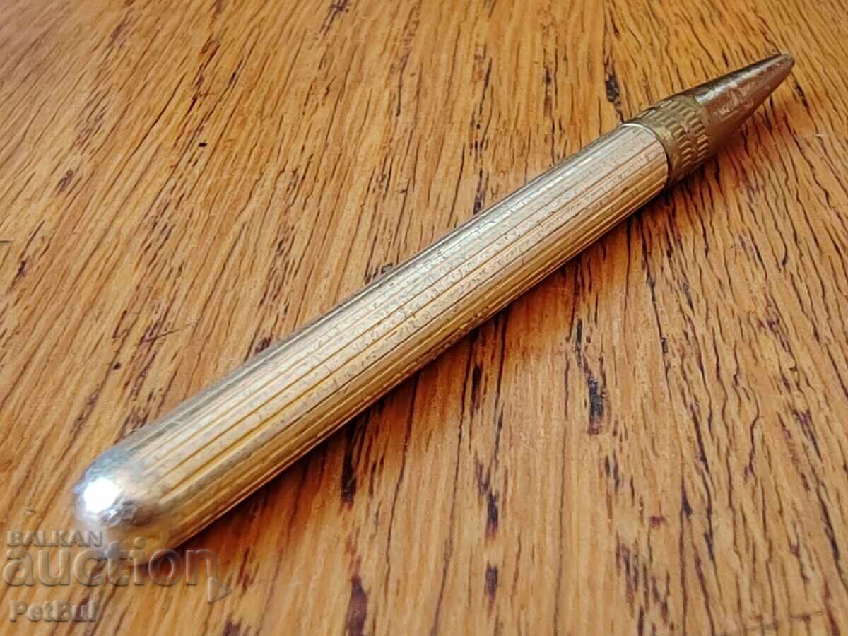 Auction Very Small OLD PENCIL - for Wallet - Aluminum and Bronze No. 2 Auction Very Small OLD PENCIL - for Wallet - Aluminum and Bronze No. 2