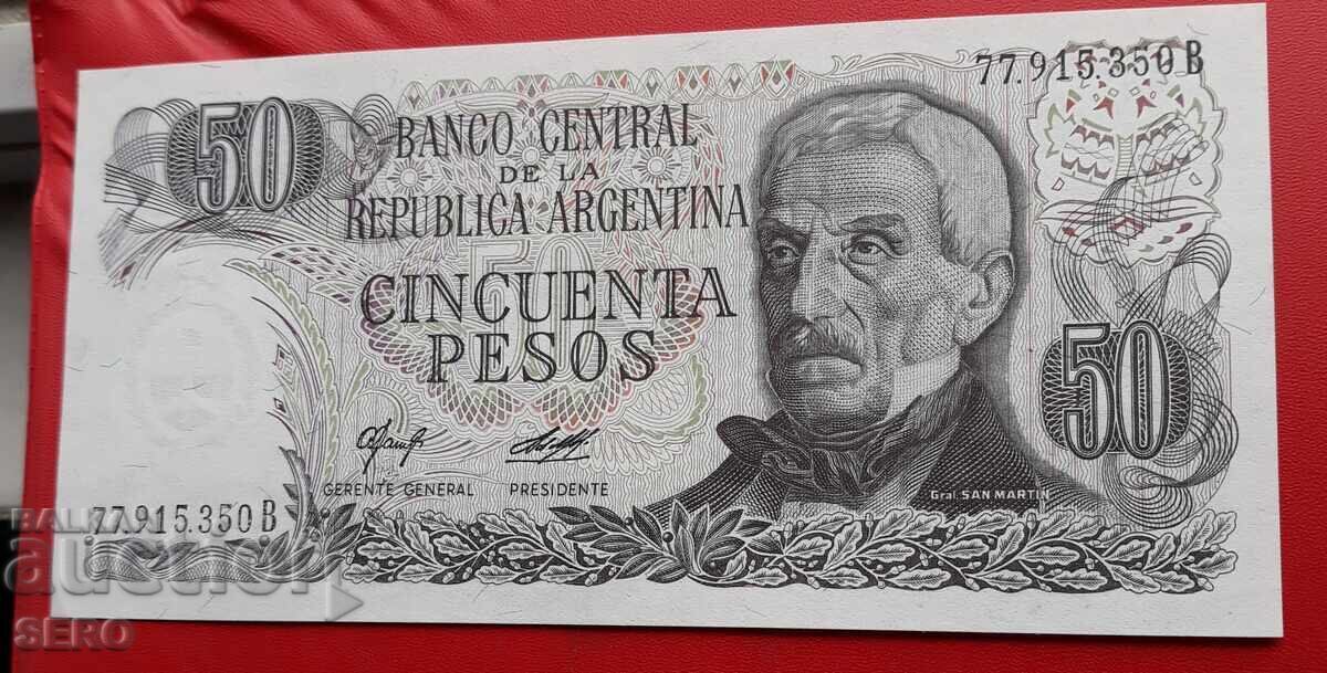 Банкнота-Аржентина-50 песос Банкнота-Аржентина-50 песос