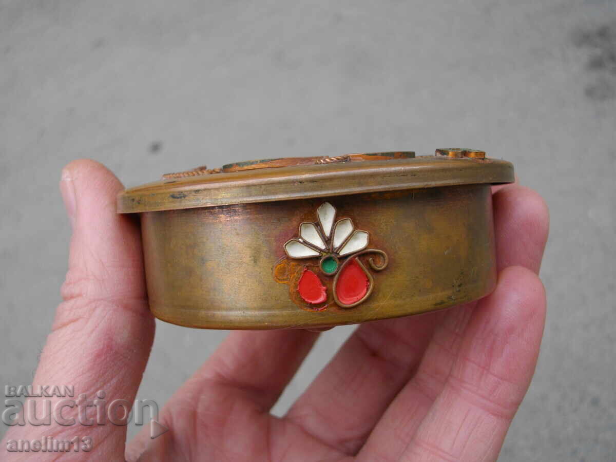 Auction  OLD COPPER BOX JEWELRY BOX
