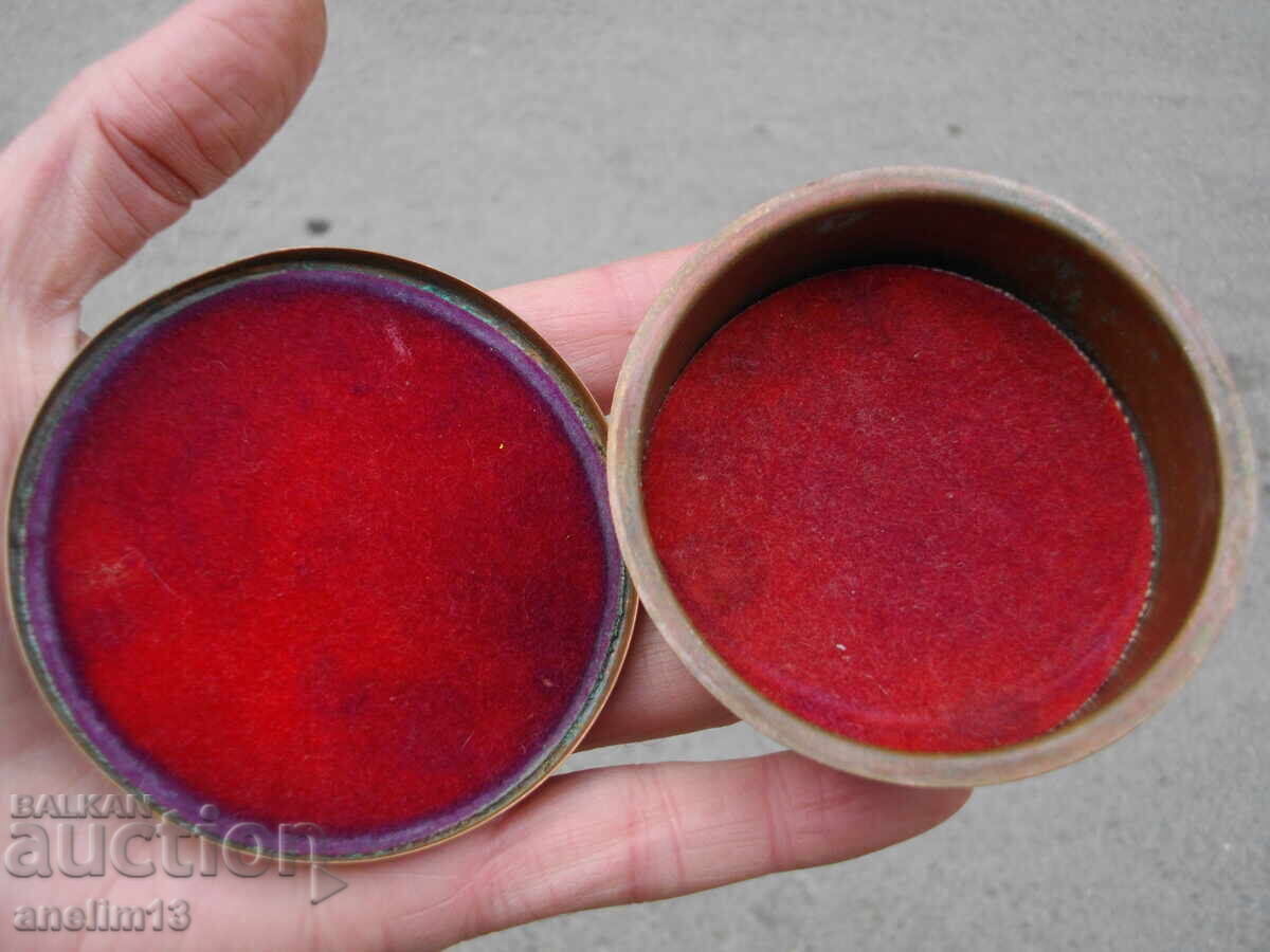 OLD COPPER BOX JEWELRY BOX - 6