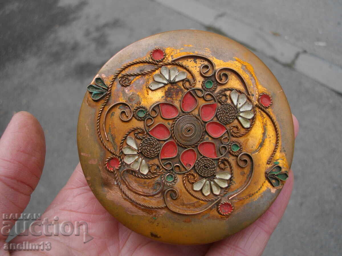 OLD COPPER BOX JEWELRY BOX