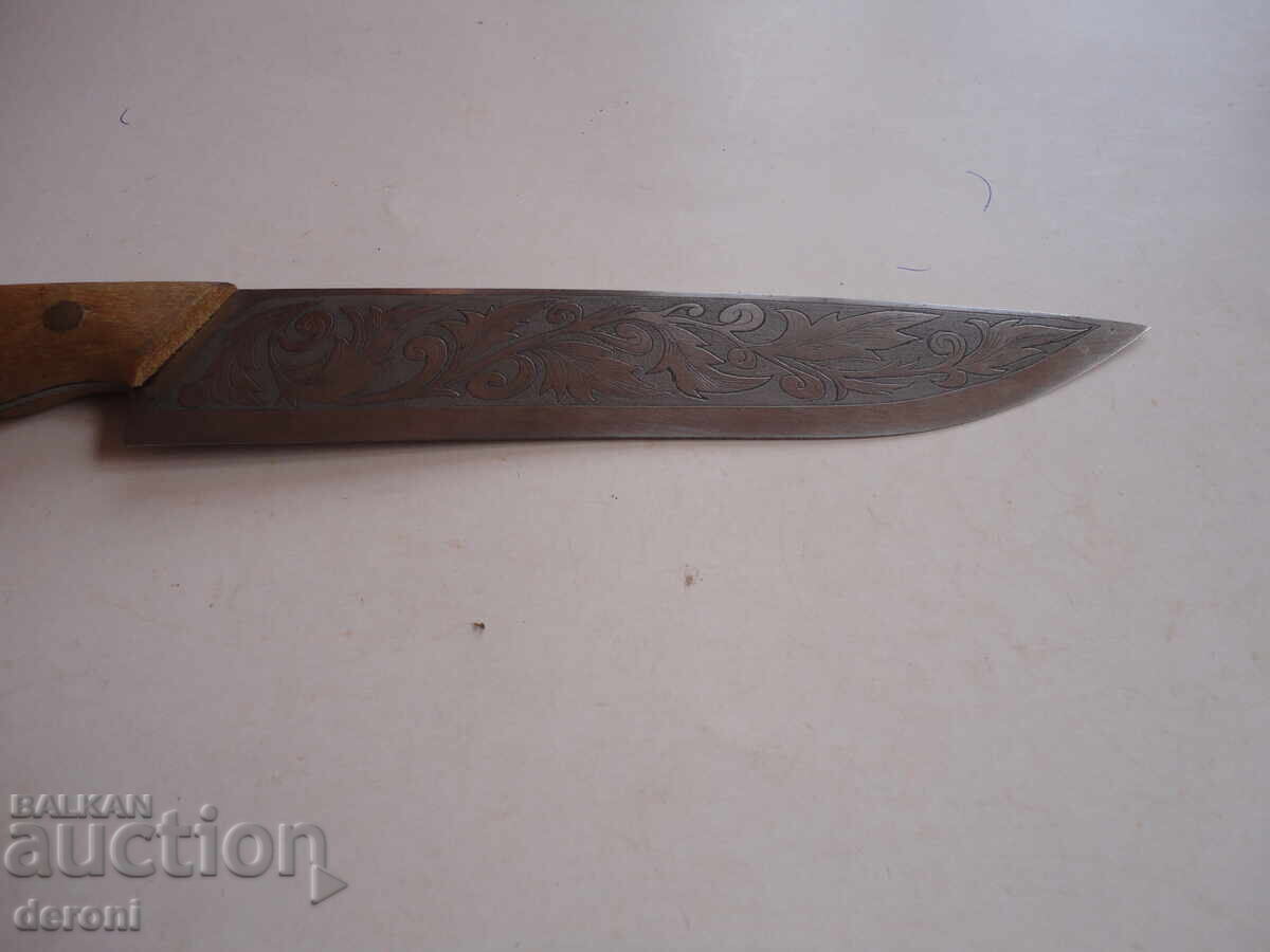 Δημοπρασία Απίθανο κυνηγετικό μαχαίρι με θήκη